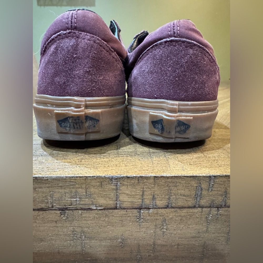 Vans Maroon and Black Gum Sole Classic Old School Sneakers - Picture 10 of 11